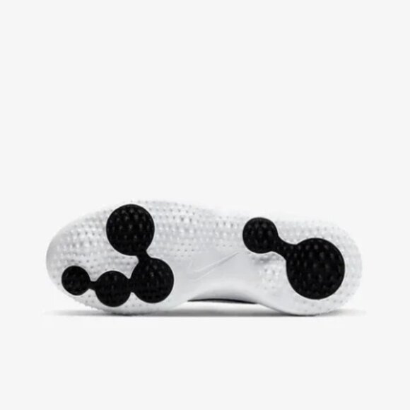 Kids Black and white Nike Roche G Jr golf shoe -Kids Sz 2 - Picture 4 of 8